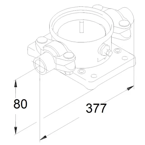 Трубная муфта PJE с резьбовым патрубком (комплект) Grundfos 339918