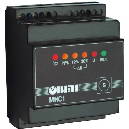 Прибор для защиты оборудования с контролем напряжения ОВЕН МНС1 купить в интернет-магазине  | Промышленная Автоматизация