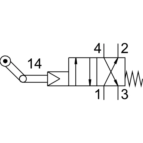 Распределитель с тумблеров Festo LS-4-1/8