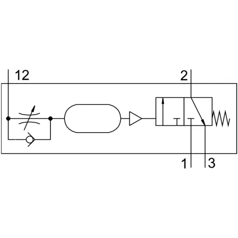 Клапан задержки времени Festo VZA-3-1/4