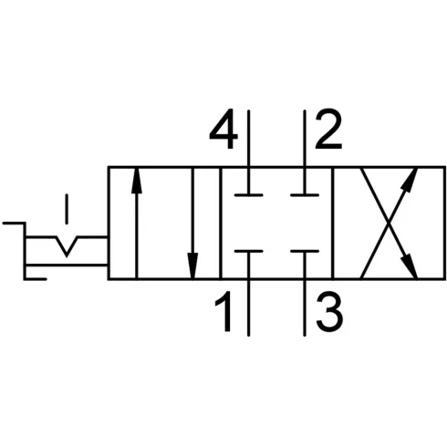 Распределитель с ручным управлением Festo VHER-H-B43C-G18