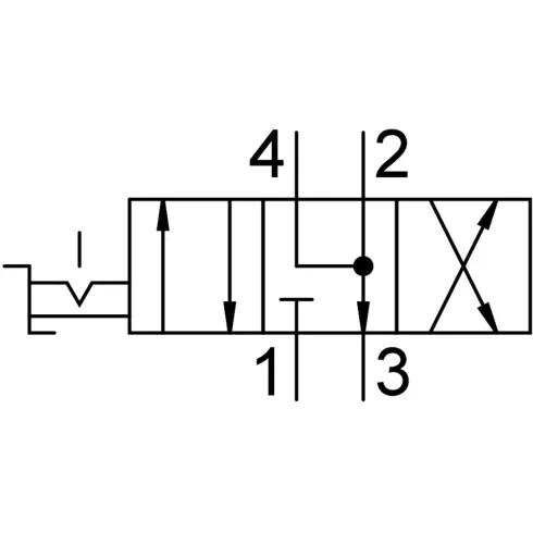 Распределитель с ручным управлением Festo VHER-H-B43E-B-G14