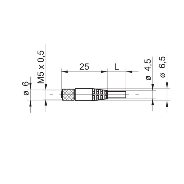 Разъем с кабелем Baumer ESG 05AP0200G