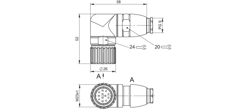 Разъем Balluff BCC M68C-0000-10-000-54XCA0-000