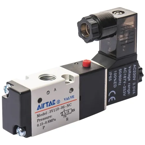 Распределитель с электромагнитным управлением AirTAC 3V110-06