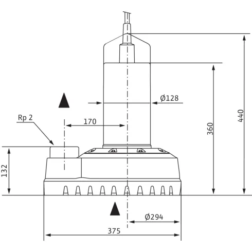 Погружной насос для сточных вод Wilo Drain TS 50 H 111/11 (1~230 В) 4025037