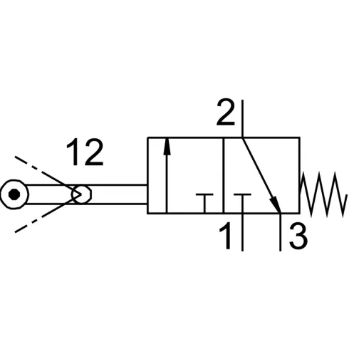 Распределитель с качающимся рычагом Festo RW-3-M5