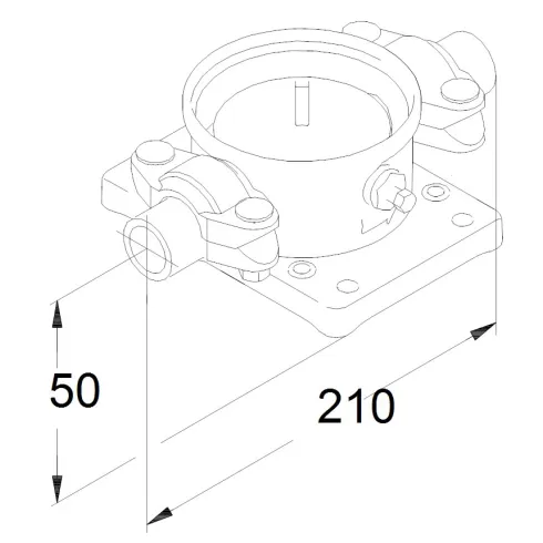 Трубная муфта PJE с резьбовым патрубком Grundfos 415520