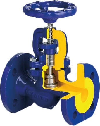 Вентиль запорный чугунный фланцевый Zetkama 215A-065-C-01 Ру16 Ду65 (PN16 DN65 )