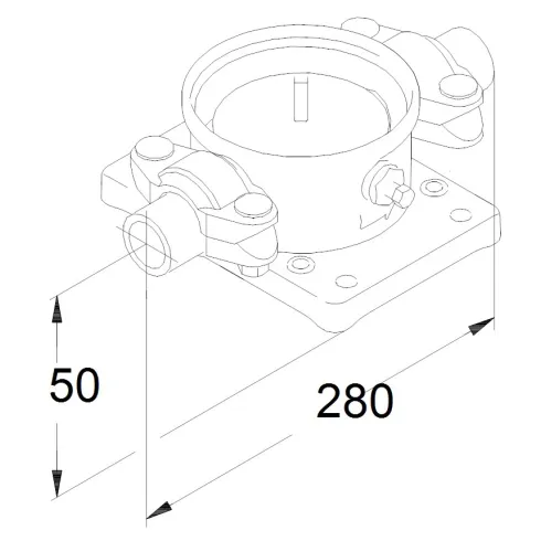 Трубная муфта PJE с патрубком под сварку Grundfos 419904