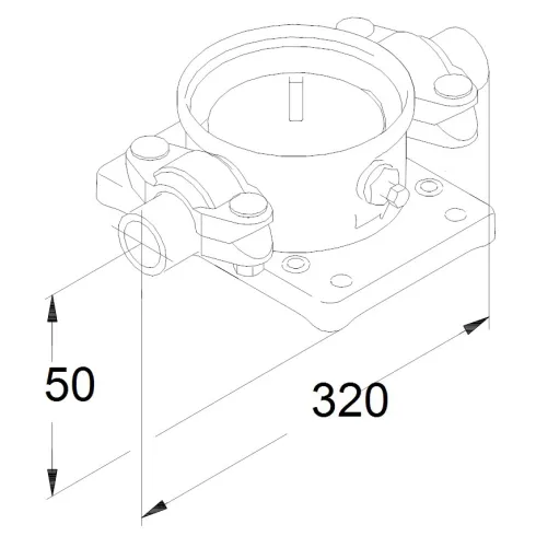 Трубная муфта PJE с резьбовым патрубком (комплект) Grundfos 419905
