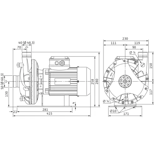 Насос с сухим ротором блочной конструкции Wilo BAC 40/129-1,85/2-DM/R-2 4213184