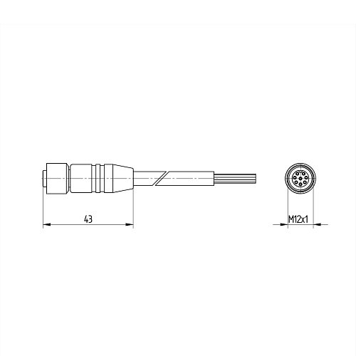 Разъем с кабелем Wenglor S88-10MPUR
