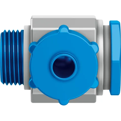 Штуцер ниппельный угловой с накидной гайкой Festo LCK-1/8-PK-4