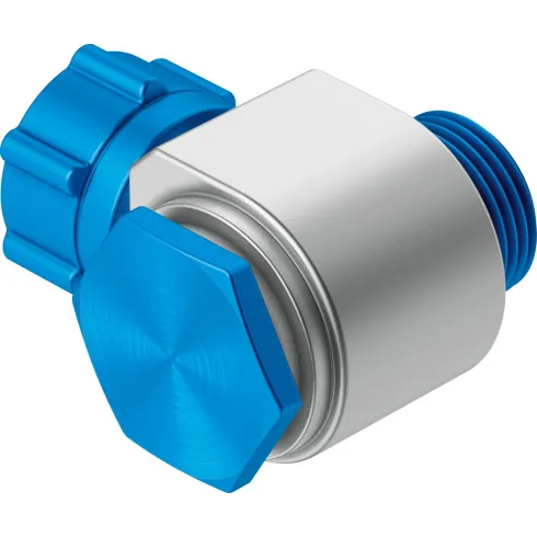 Штуцер ниппельный угловой с накидной гайкой Festo LCK-1/8-PK-6 (комплект 10 шт)