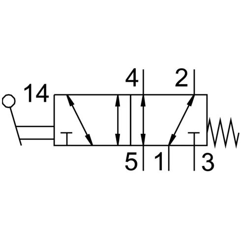 Распределитель с ручным управлением Festo VHEF-L-M52-M-G14