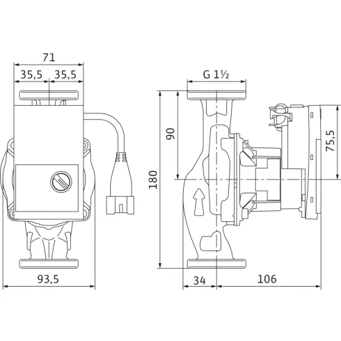 Циркуляционный насос Wilo Yonos PICO-STG 25/1-7.5 4527504