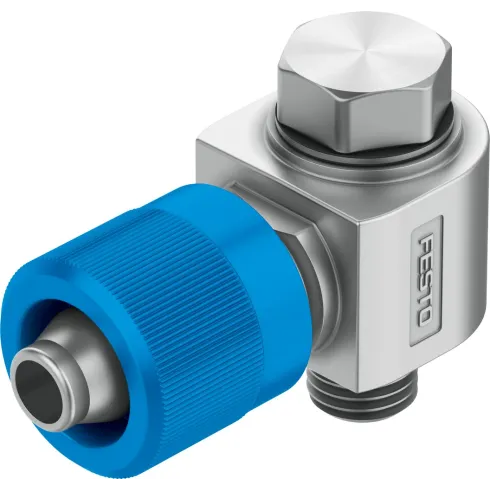 Штуцер ниппельный угловой с накидной гайкой Festo LCK-M5-PK-4