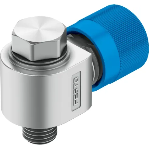 Штуцер ниппельный угловой с накидной гайкой Festo LCK-M5-PK-4