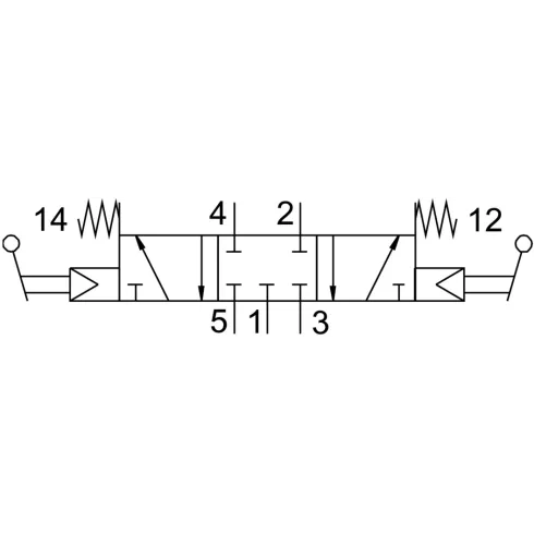 Распределитель с тумблером Festo H-5/3-1/4