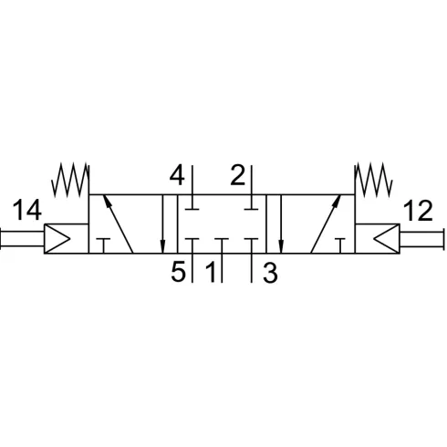 Распределитель с кнопочным управлением Festo T-5/3-1/4