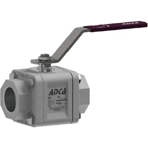 Кран шаровый из нержавеющей стали резьбовой ADCA M3i1 Ду15 Ру100 (DN15 PN100)