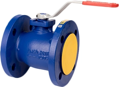 Кран шаровой полнопроходной чугунный фланцевый Zetkama 565A-032-C-09 Ру16 Ду32 (PN16 DN32)