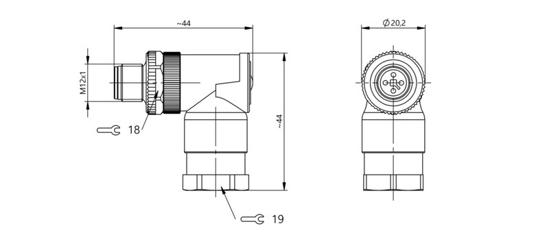 Разъем Balluff BCC M444-0000-2T-000-61X4A5-000