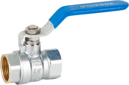 Кран шаровой латунный резьбовой Genebre 3029-06 Ру25 Ду25 (PN25 DN25)