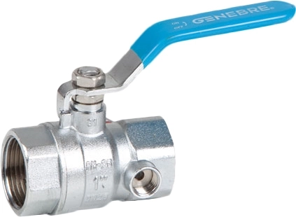 Кран шаровой латунный резьбовой Genebre 3032-04 Ру25 Ду15 (PN25 DN15)