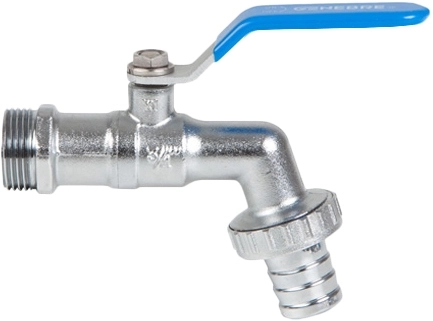 Кран шаровой полнопроходной латунный резьбовой Genebre 3059-04 Ру16 Ду15 (PN16 DN15)