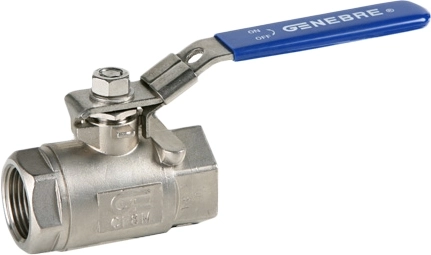 Кран шаровой из нержавеющей стали резьбовой Genebre 2008-05 Ду20 Ру140 (DN20 PN140)