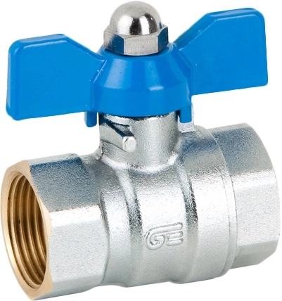 Кран шаровой латунный резьбовой Genebre 3035-04 Ру25 Ду15 (PN25 DN15)
