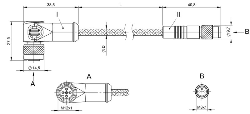 Соединительный кабель Balluff BCC W425-W313-3F-300-MW8334-003