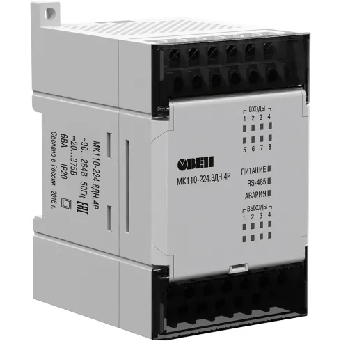 Модуль дискретного ввода/вывода ОВЕН МК110-224.8ДН.4Р