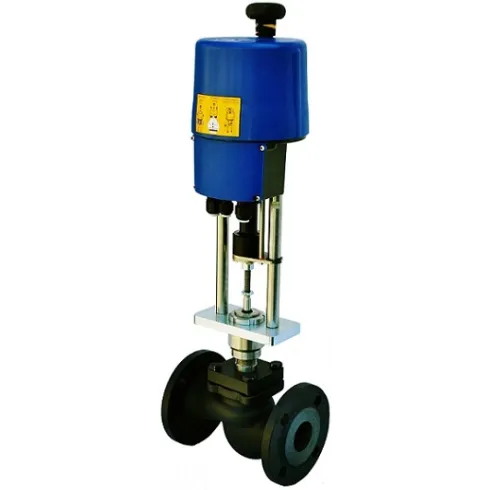 Клапан регулирующий с промышленным электроприводом с А.У.С АСТА-Р11-025-10Л-СТ-16-01-220-Ф/PSL201A-220B Ру16 Ду25 ( PN16 DN25 )