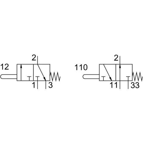 Нажимной распределитель Festo V/O-3-1/8