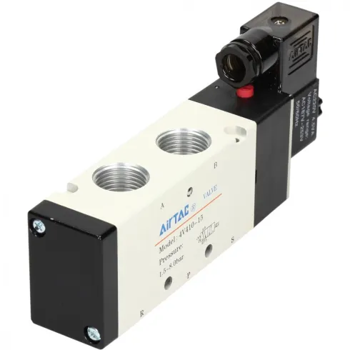 Распределитель с электромагнитным управлением AirTAC 4V410-15A