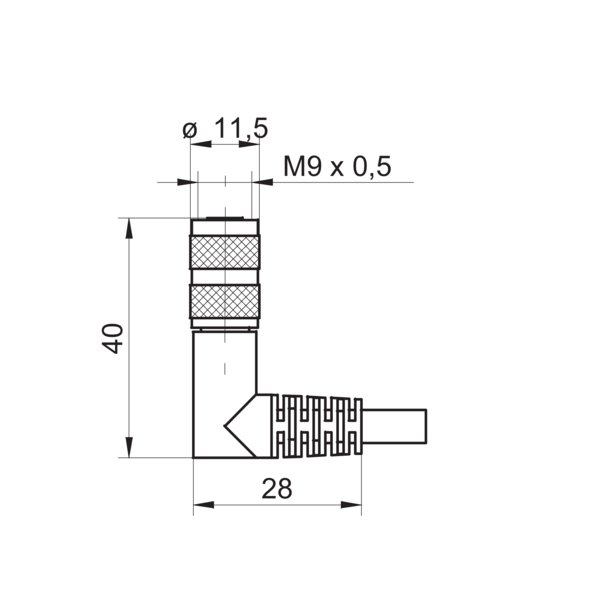 Разъем с кабелем Baumer ESW 61CP0100G