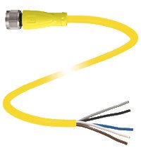 Соединительный кабель Pepperl Fuchs V15-G-S-YE5M-PUR-A
