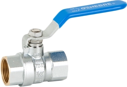 Кран шаровой полнопроходной латунный резьбовой Genebre 3020-04 Ру40 Ду15 (PN40 DN15)