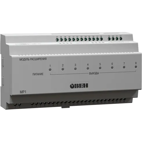 Модуль расширения выходных элементов для ТРМ133М и ТРМ132М ОВЕН МР1-ККККРРРР