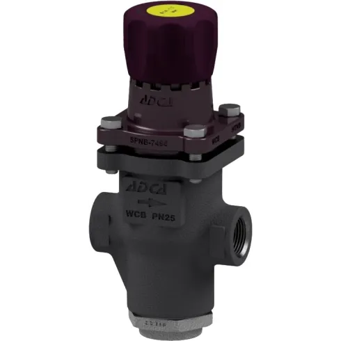 Клапан редукционный прямого действия из стали резьбовой ADCA PRV25/2S P0,14-1,7 Ру25 Ду1/2 (PN25 DN15 )