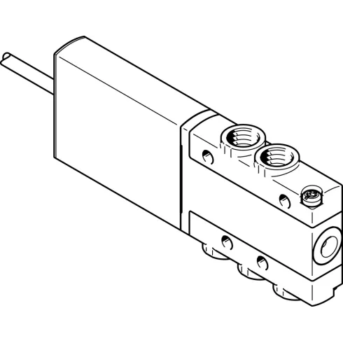 Распределитель с электромагнитным управлением Festo MHE2-MS1H-5/2-M7-K
