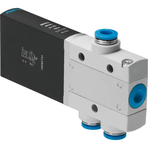 Распределитель с электромагнитным управлением Festo MHE3-M1H-3/2G-QS-6
