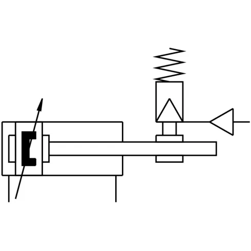 Пневмоцилиндр со стопорным блоком Festo DNCKE-100-PPV-A