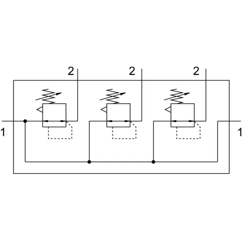 Коллектор регуляторов давления Festo LRB-1/2-D-7-O-K3-MIDI