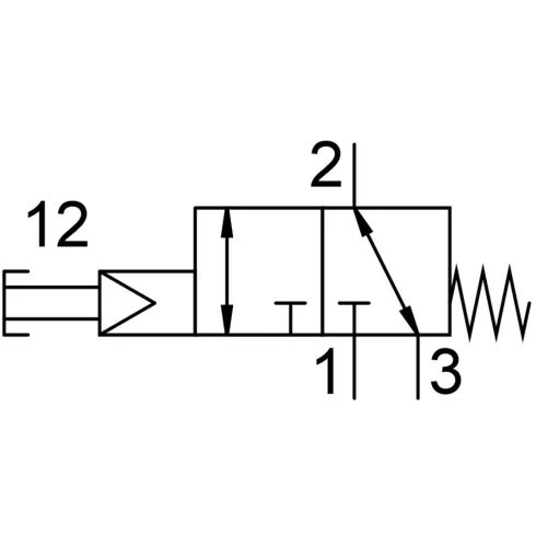 Распределитель с кнопочным управлением Festo VHEF-PTC-M32-M-G14