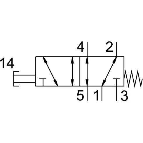 Распределитель с кнопочным управлением Festo VHEF-P-M52-M-G14