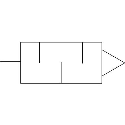 Глушитель алюминиевый резьбовой Naval Pneumatics U-1/4-B